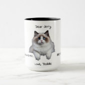 Lustiger Haustier-Elternteil Custom  Tasse (Zentrum)