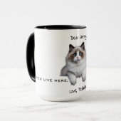 Lustiger Haustier-Elternteil Custom  Tasse (Vorderseite Links)