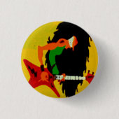 Lustiger Heavy-Metal-Gitarrist Rock-Musik-Button-A Button (Vorderseite)