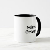 Lustiger Herr Grumpy Schwarzer Rand Tasse (VorderseiteRechts)
