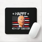 Lustiger Herr Joe Biden Frohe 4. Ostern Verwirrt 4 Mousepad (Mit Mouse)