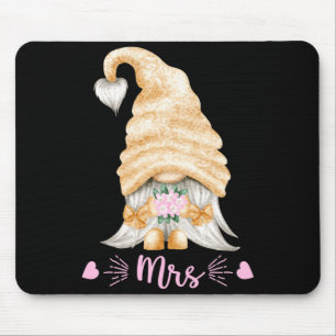 Lustiger Herr und Frau Gnom Hochzeit für Männer - Mousepad