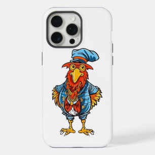 Lustiger herrischer Cartoon-Hahn iPhone 15 Pro Max Hülle