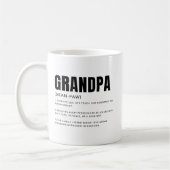 Lustiger herzlicher Opa-Definition Kaffeetasse (Links)