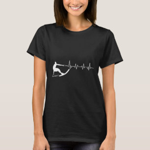 Lustiger Herzschlag Wasserski-Geschenk Cooler Wass T-Shirt