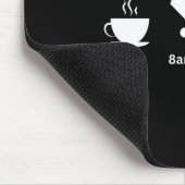 Lustiger Heutiger Zeitplan Kaffee Cricket Bier  Mousepad (Ecke)