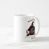 Lustiger Hexenhuth-Zauberbuch Kaffeetasse (VorderseiteRechts)