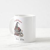 Lustiger Hexenhuth-Zauberbuch Kaffeetasse (Vorderseite Links)