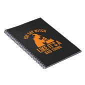 Lustiger Hexenkessel Halloween Notizblock (Rechte Seite)