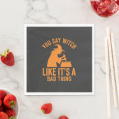 Lustiger Hexenkessel Halloween Serviette (Beispiel)
