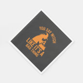 Lustiger Hexenkessel Halloween Serviette (Ecke)