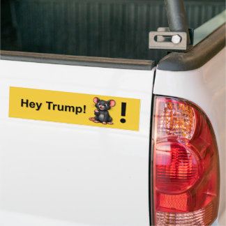 Lustiger Hey Trump Anti-Trump Maus Politische Sati Autoaufkleber