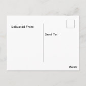 Lustiger Highland Yak: Haariger guter Geburtstag-W Postkarte (Rückseite)