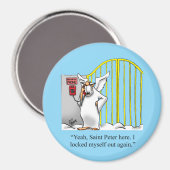Lustiger himmlischer Humor Magnet (Vorderseite/Rückseite)