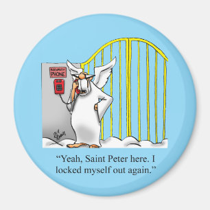 Lustiger himmlischer Humor Magnet