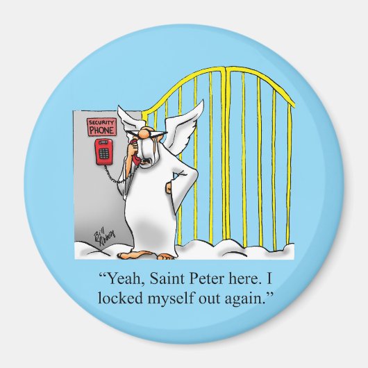 Lustiger himmlischer Humor Magnet (Vorne)