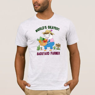 Lustiger Hinterhof-Bauer-Gartenbau Emotionale Ther T-Shirt