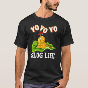 Lustiger Hip-Hop-Gangster-Schnecken-Leben-Gärtner- T-Shirt