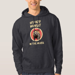 Lustiger Hip-Hop-Wombat im Haus Hoodie