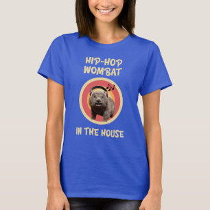 Lustiger Hip-Hop-Wombat im Haus T-Shirt