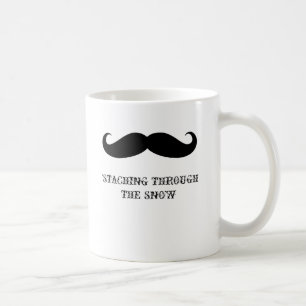 Lustiger Hipster-Schnurrbart-Feiertag Xmas-Schnurr Kaffeetasse