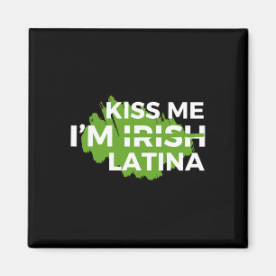 Lustiger hispanischer St. Patrick's Day Küss mich, Magnet
