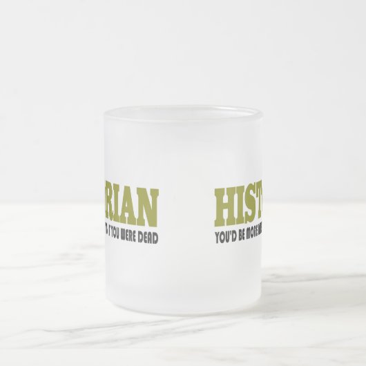 Lustiger Historiker Mattglastasse (Mittel)