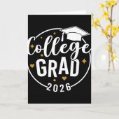 Lustiger Hochschulabsolvent 2026 Abschluss Absolve Karte (Gelbe Blume)