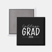 Lustiger Hochschulabsolvent 2026 Abschluss Student Magnet (Vorderseite/Rückseite)