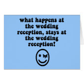 Lustiger Hochzeits-Empfang (Vorderseite (Horizontal))