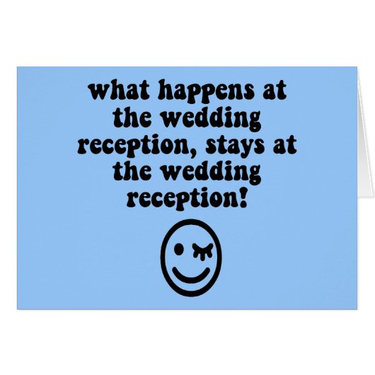 Lustiger Hochzeits-Empfang (Vorderseite (Horizontal))
