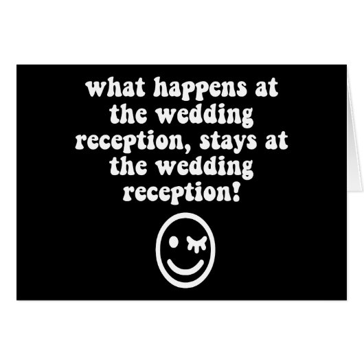 Lustiger Hochzeits-Empfang (Vorderseite (Horizontal))