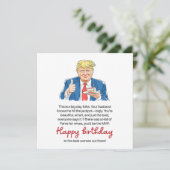 Lustiger Hochzeitstag der Ehefrau Karte (Stehend Vorderseite)