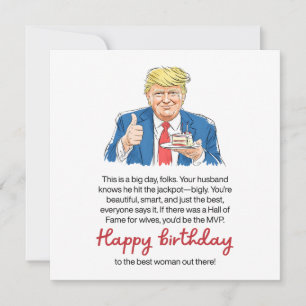 Lustiger Hochzeitstag der Ehefrau Karte
