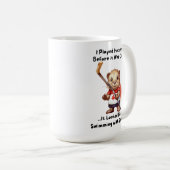 Lustiger Hockey-Biber-Becher Kaffeetasse (VorderseiteRechts)