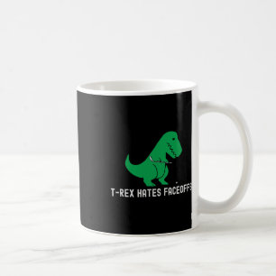 Lustiger Hockey-Dinosaurier T-Rex hasst Faceoffs L Kaffeetasse