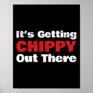 Lustiger Hockey - Es wird chippy da draußen - Hoc Poster