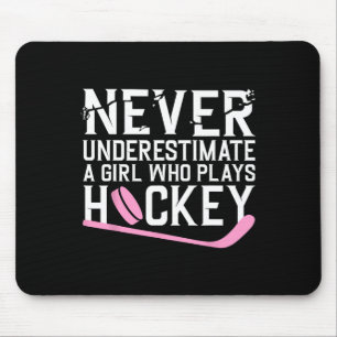 Lustiger Hockey für Frauen Mädchen Eishockey-Spiel Mousepad