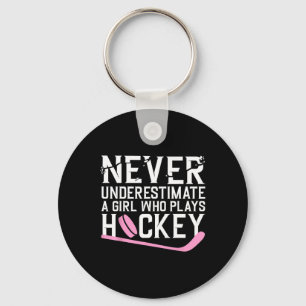 Lustiger Hockey Für Frauen Mädchen Eishockeyspiele Schlüsselanhänger