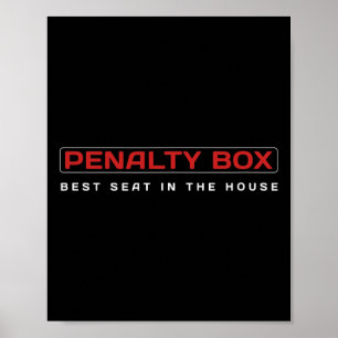 Lustiger Hockey - Penalty Box Bester Platz im Haus Poster