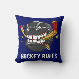 Lustiger Hockey-Puck Pillows Hockey-Regeln Kissen