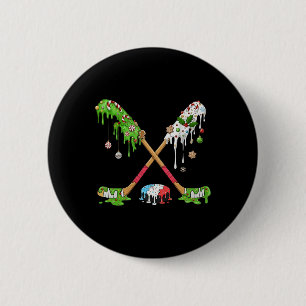 Lustiger Hockey-Urlaubskandiszucker-Gebäck-Geschen Button