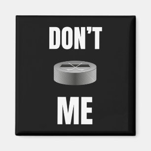 Lustiger Hockeypuck Mit Stock  Magnet