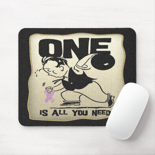 Lustiger Hodenkrebs-Überlebender Mousepad (Mit Mouse)