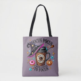 Lustiger Hokuspokus Ich brauche Kaffee Hexe Tasche