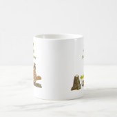 Lustiger hölzerner drehenbiber-und kaffeetasse (Mittel)