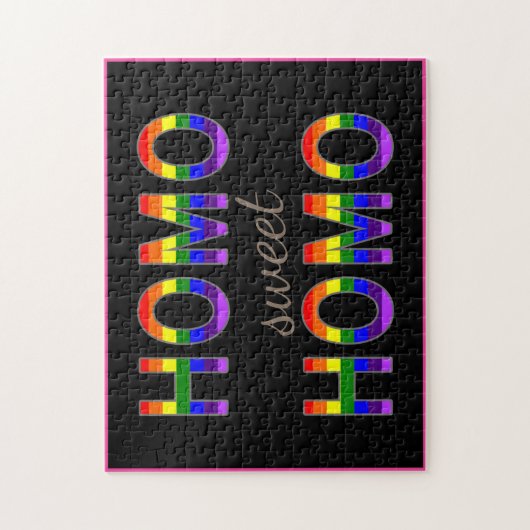 Lustiger homosexueller Homo-süße Puzzle (Vertikal)