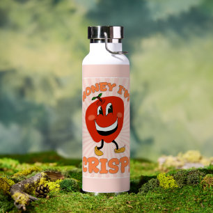 Lustiger Honey Crisp Cartoon-Charakter-Slogan Trinkflasche