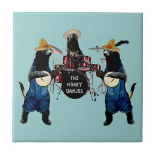 Lustiger Honig-Dachs Fliese