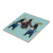 Lustiger Honig-Dachs Fliese (Seite)